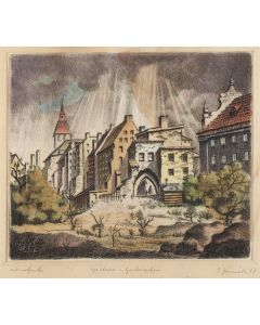 Teofil Jóźwiak, "Spichrze w Grudziądzu", 1957 - pic 1