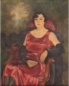Fryderyk Pautsch, Portret Margit Tillowej, 1929 - pic 1