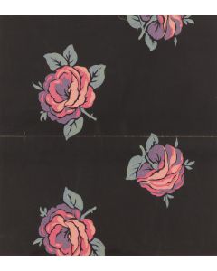 Raoul Dufy, Projekt tkaniny - róże, okres międzywojenny - pic 1