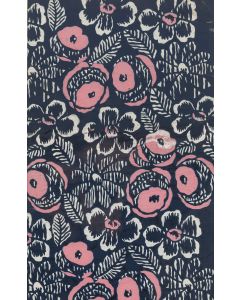 Raoul Dufy, Projekt tkaniny - kwiaty różowe i białe, okres międzywojenny - pic 1