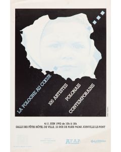 Roman Cieślewicz, Plakat "La Pologne Au Coeur" - dwa egzemplarze - pic 1
