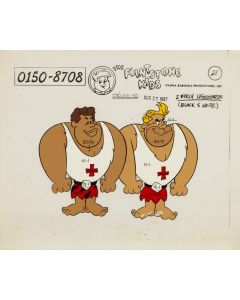Hanna-Barbera Cartoons, Inc./DC, "Dzieciństwo Flintstonów", projekt do folii animacyjnej, 2 poł. XX w. - pic 1