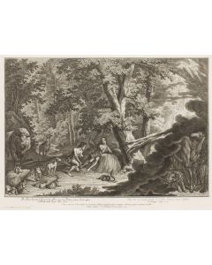 Johann Elias Ridinger, Ewa i Adam w Raju, XIX w. - pic 1