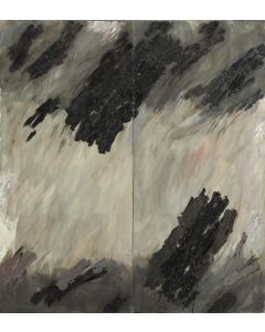 Grzegorz Pabel, "Loty nietoperzy", dyptyk, 1993 - pic 1