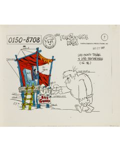 Hanna-Barbera Cartoons, Inc./DC, "Dzieciństwo Flintstonów", projekt do folii animacyjnej, 2 poł. XX w. - pic 1