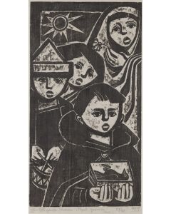 Maria Hiszpańska-Neumann, "Pogrzeb gawrona", 1957 - pic 1