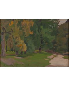 Stanisław Czajkowski, Widok na park, 1950 - pic 1