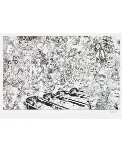 Grzegorz Rosiński, "Thorgal", serigrafia z bohaterami komiksu, 2 poł. XX w. - pic 1