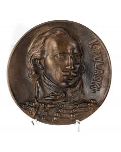 Medalion z Kazimierzem Pułaskim, około poł. XX w. - pic 1