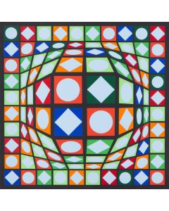 Victor Vasarely, "Dell MC I", 1985 - pic 1