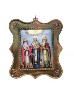 , Ikona - Trzech świętych, około poł. XIX w - pic 1