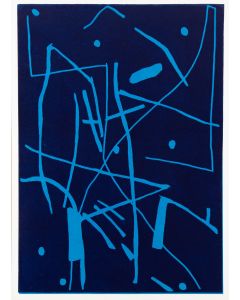 Pidder Auberger, Kompozycja błękitna, 1987 - pic 1