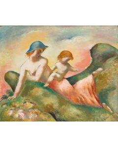 Eugeniusz Zak, "Matka z dzieckiem", 1925 - pic 1