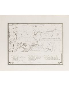 François Joseph Maire, Mapa biegu rzek San, Bug, Dniestr ("Jonction de la Sann et du Bug au Niester..."), 1786 - pic 1