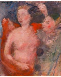 Joachim Weingart, Kobieta w półakcie z Pierrotem, 1930 - pic 1