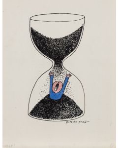 Bohdan Butenko, "Help!", ilustracja satyryczna, 2 poł. XX w. - pic 1