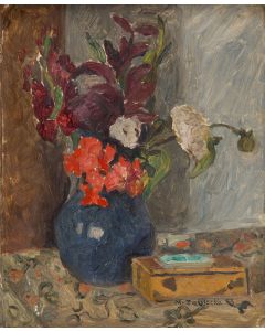 Maria Zabłocka-Mohl, Kwiaty w niebieskim wazonie, 1953 - pic 1