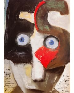 Stasys Eidrigevicius, Plakat Wystawy "Stasys Eidrigevicius. Affiches", Stad Antwerpen, 1990 - pic 1