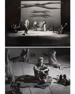 Edward Hartwig Franciszek Myszkowski, Zestaw dwóch fotografi ze spektaklu "Myszy i ludzie", 1956 - pic 1