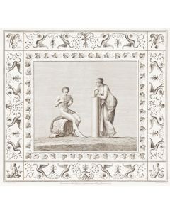 Franciszek Smuglewicz, Muza i Polifem (plansza 29 z Vestigie delle Terme di Tito), 1776 - pic 1
