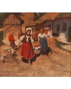 Włodzimierz Tetmajer, "Praczki" ("Dziewczyny niosące kosz z praniem"), 1910 - pic 1