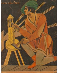 Zofia Stryjeńska, "Snycerstwo" z cyklu "Rzemiosło", 1930 - pic 1