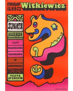 Jan Młodożeniec, Plakat do sztuki "Sonata Belzebuba" Stanisława Ignacego Witkiewicza, Teatr Ataneum w Warszawie, 1969 - pic 1