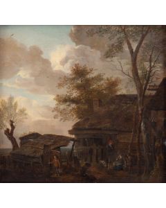 Salomon Rombouts, Pejzaż z wiejską zagrodą, XVII w. - pic 1