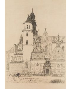 Leon Wyczółkowski, "Katedra na Wawelu - widok od południa", 1915 - pic 1