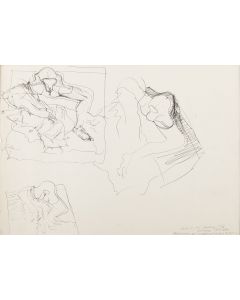 Barbara Falender, Szkice do rzeźby "Sen", 1976 - pic 1