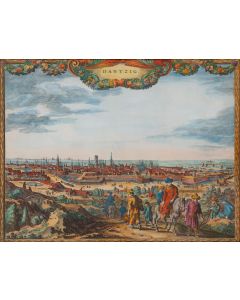 Nicolaes Visscher I, Widok Gdańska od południowego zachodu, 1650 - pic 1