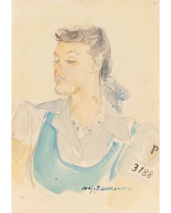 Maja Berezowska, Portret Haliny Zofii Belli (Anioła Śmierci), 1943 - pic 1