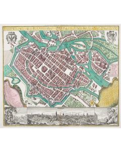 Matthäus Seutter, Mapa Wrocławia (Wratislavia Antiquissima et Celeberrima Ducat), 1735 - pic 1