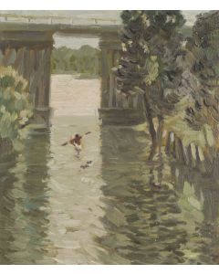 Stanisław Michałowski, Wycieczka kajakiem, 1955 - pic 1