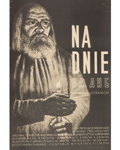 Wojciech Fangor, Plakat do filmu "Na dnie" reż. M. Gorkiego, lata 50. XX w. - pic 1