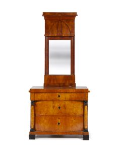 Komoda i lustro biedermeier, 1 poł. XIX w. - pic 1