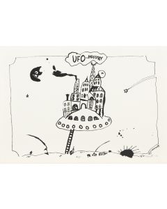 Andrzej Czeczot, "UFO-industry", projekt ilustracji, 1996 - pic 1