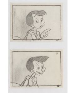 "Pinokio", rysunki ze scenorysu, lata 40. XX w. - pic 1