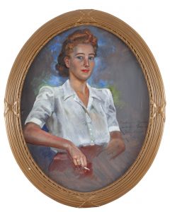 Jerzy Kossak, "Portret Janiny Lewickiej", 1949 - pic 1