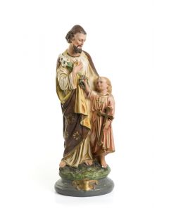 Figura - św. Józef z Jezusem, XX w. - pic 1