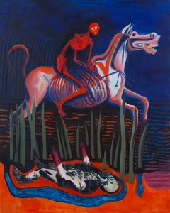 Grzegorz Wnęk, "Jeździec" (Inspirowany freskiem "Triumf śmierci z Palermo"), 2021 - pic 1
