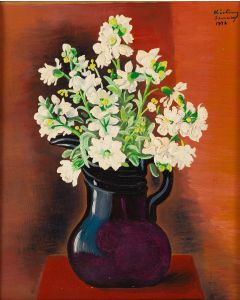 Mojżesz (Moise) Kisling, "Bukiet lewkonii" ("Bouquet de giroflées"), 1948 - pic 1