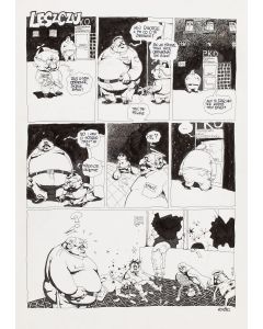 Adrian Madej, "Leszczu" (Kasa oszczędnościowa) - plansza komiksowa, 1996 - pic 1