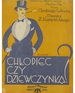 Okładka nut fokstrota "Chłopiec czy dziewczynka?" z "Perskiego Oka", 1926 - pic 1