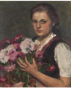 Róza Molnár, Portret dziewczyny w stroju węgierskim, XX w. - pic 1