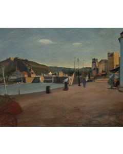 Henryk Hayden, Widok na port w Cherbourgu, 1938 - pic 1