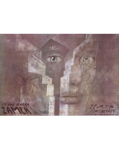 Wiktor Sadowski, Plakat do sztuki "Zamek" Franza Kafki, Teatr Szwedzka 2/4 w Warszawie, 1992 - pic 1