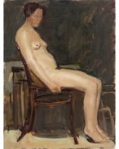Wojciech Weiss, Akt żeński siedzący, 1903 - pic 1