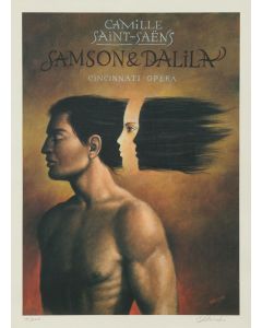 Rafał Olbiński, Plakat do opery pt. "Samson i Dalila", XX/XXI w. - pic 1