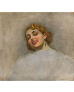 Michał Wiktor Czepita, Portret kobiety ("Platynowa blondynka"), XIX/XX w. - pic 1